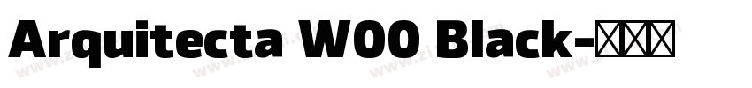 Arquitecta W00 Black字体转换